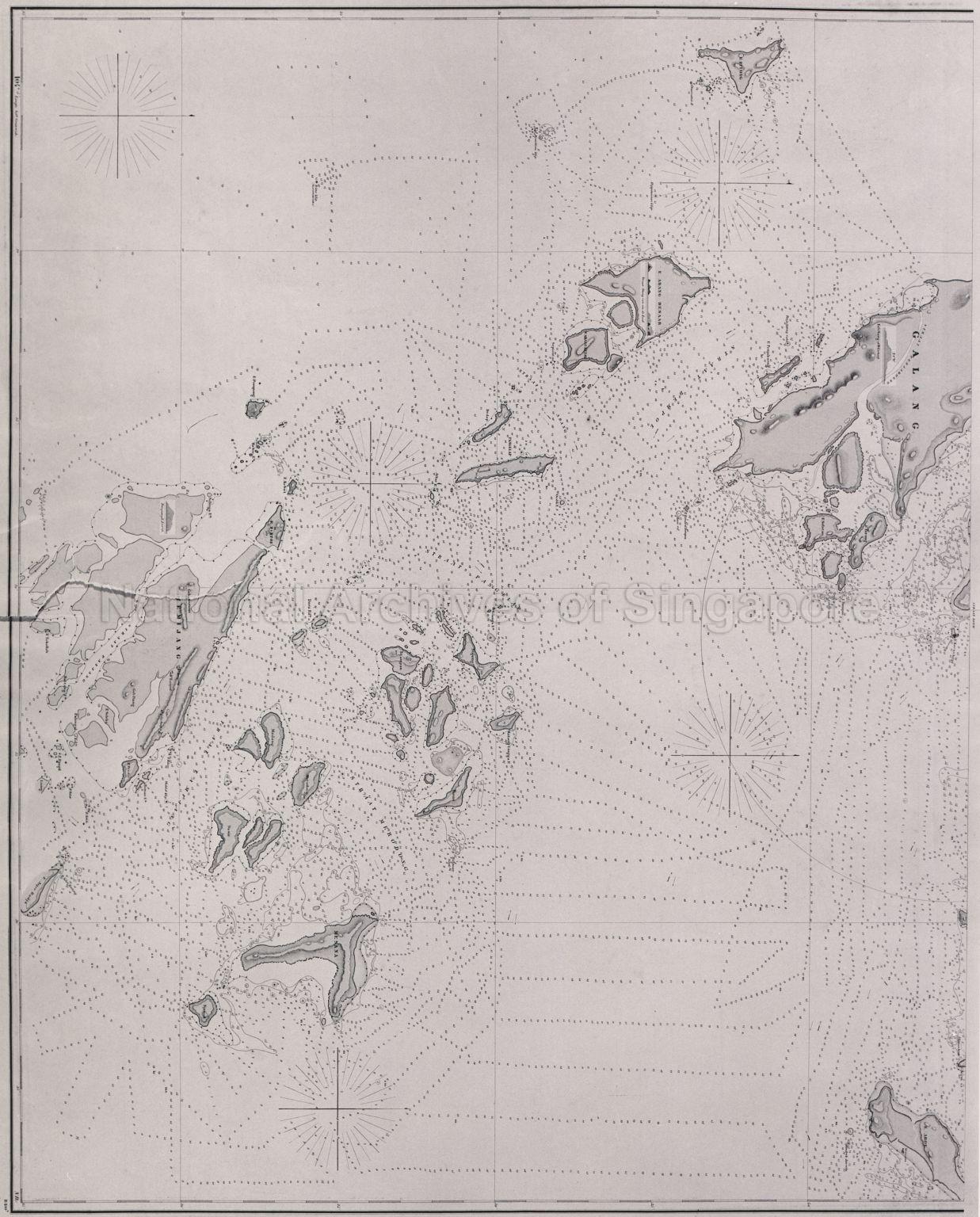 Hydrographic chart showing Indonesian islands south of  …