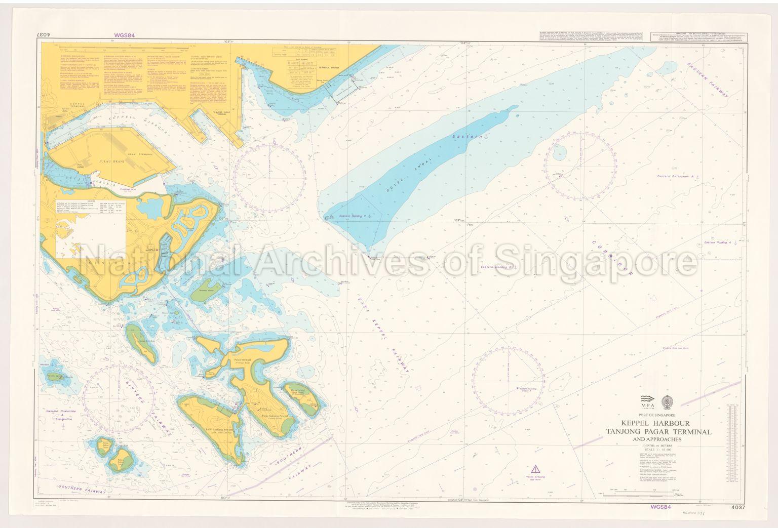 Keppel Harbour, Tanjong Pagar Terminal, And Approaches
