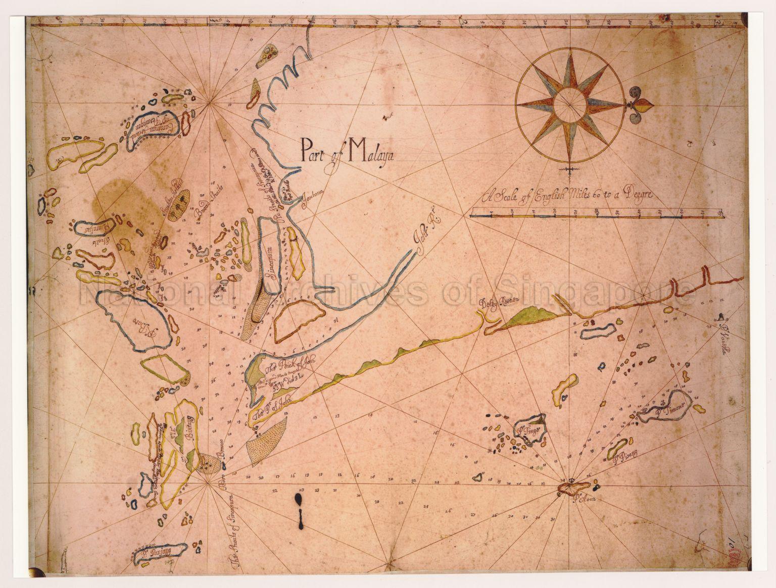 Manuscript Chart of the Straits of Singapore