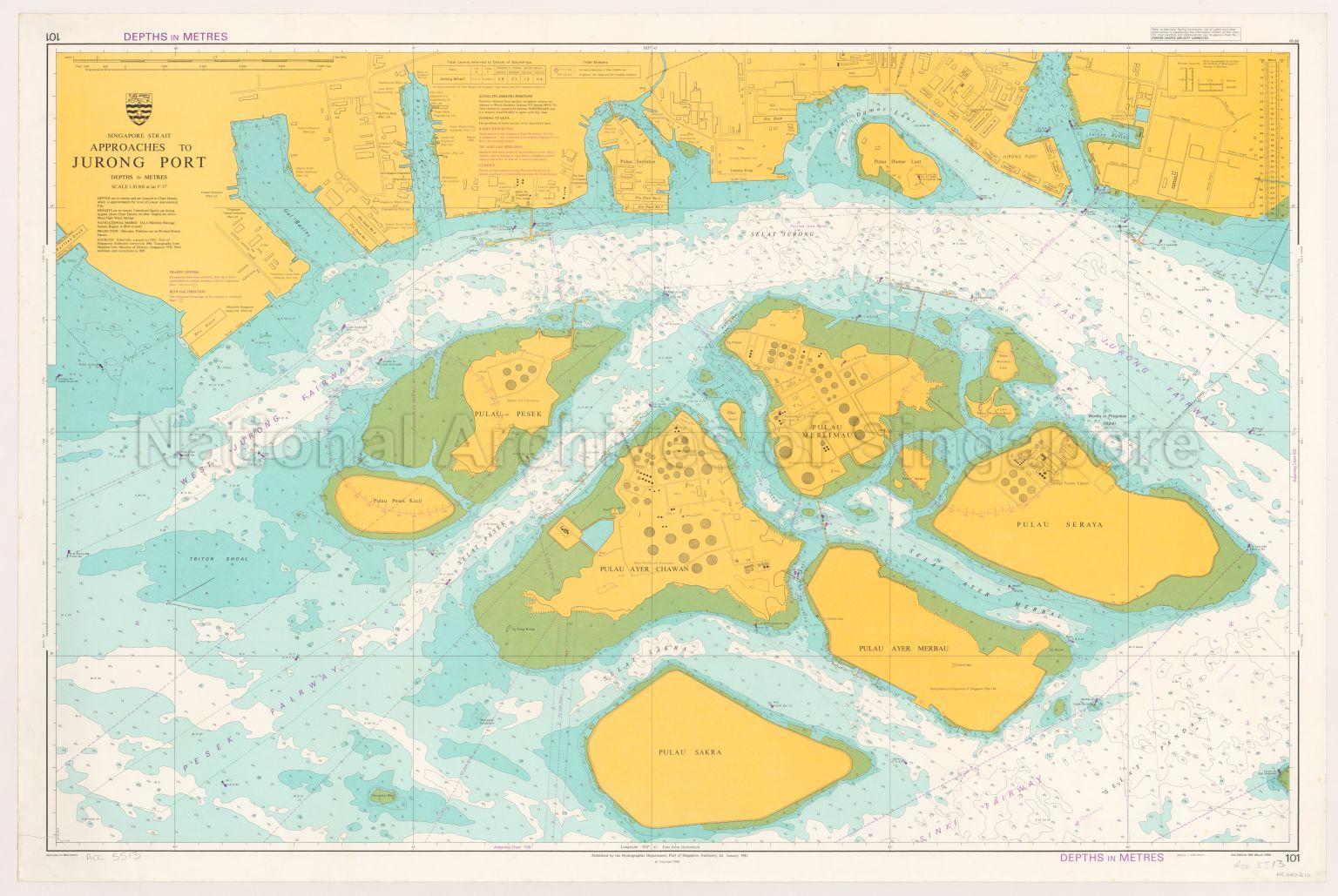 Singapore Strait. Approaches to Jurong Port