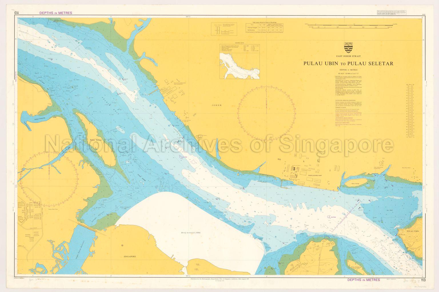 East Johor Strait. Pulau Ubin to Pulau Seletar