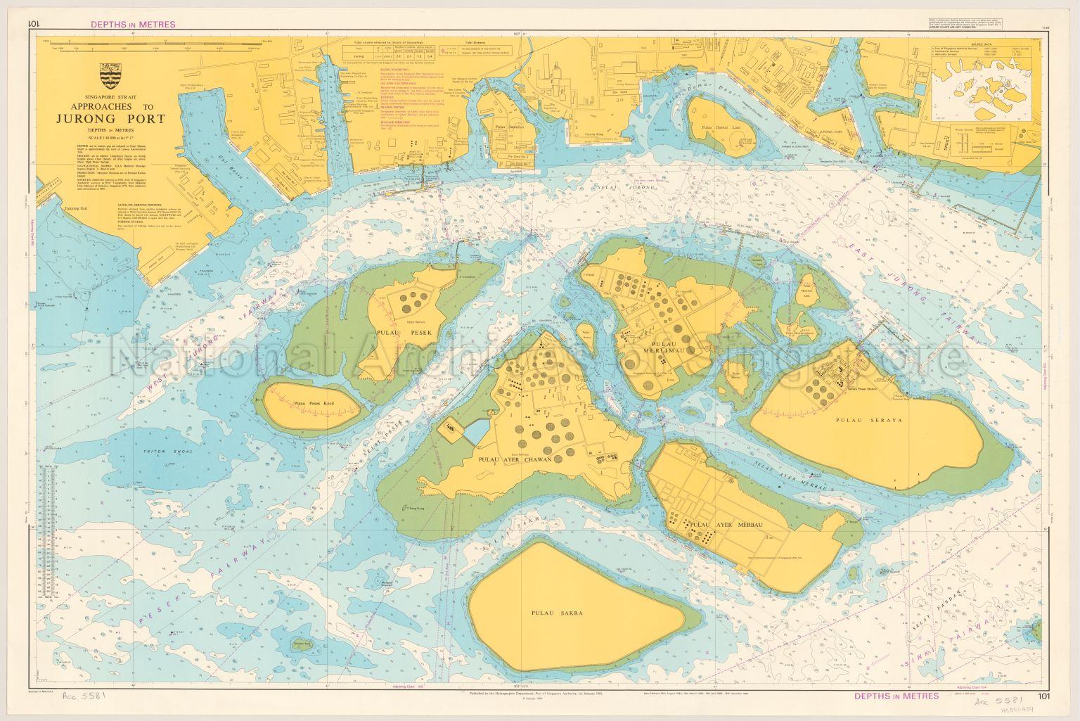 Singapore Strait. Approaches to Jurong Port