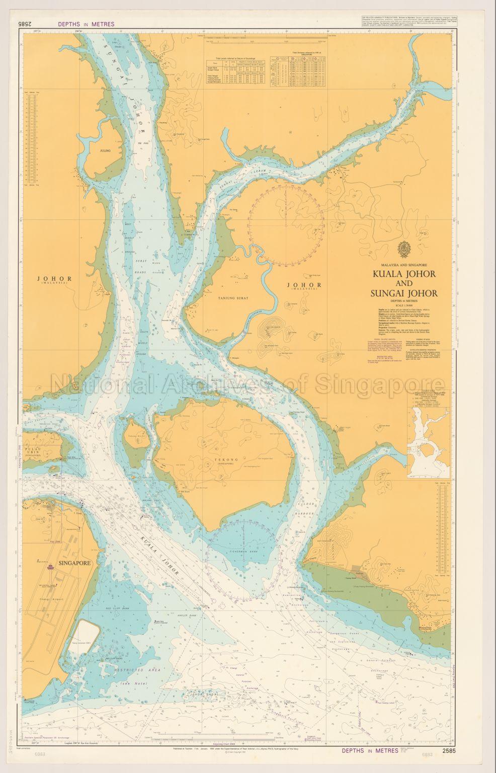 Malaysia And Singapore. Kuala Johor And Sungai Johor
