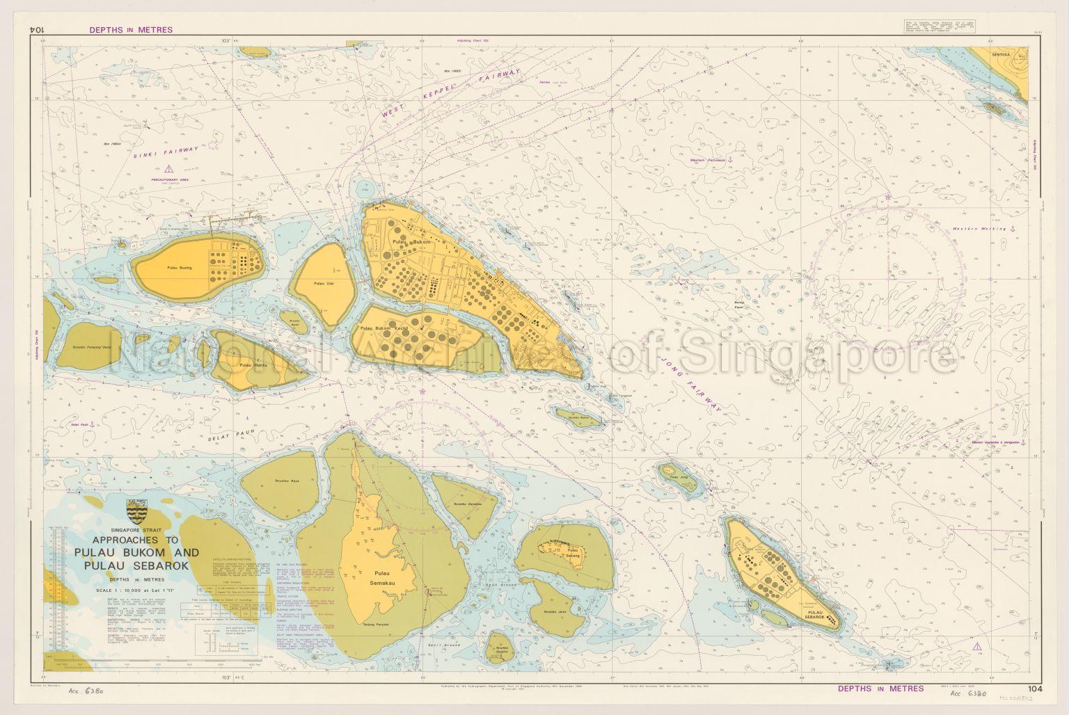 Singapore Strait. Approaches to Pulau Bukom and Pulau  …