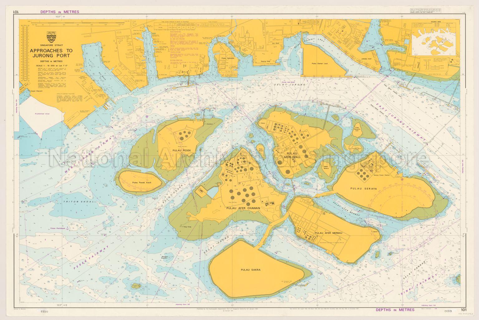 Singapore Strait. Approaches to Jurong Port