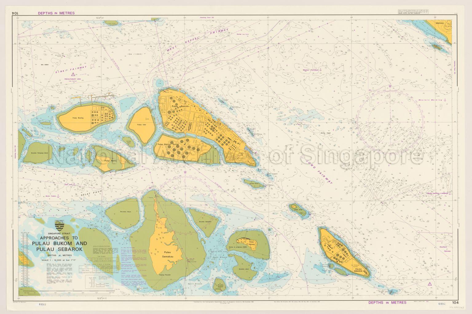 Singapore Strait. Approaches to Pulau Bukom and Pulau  …