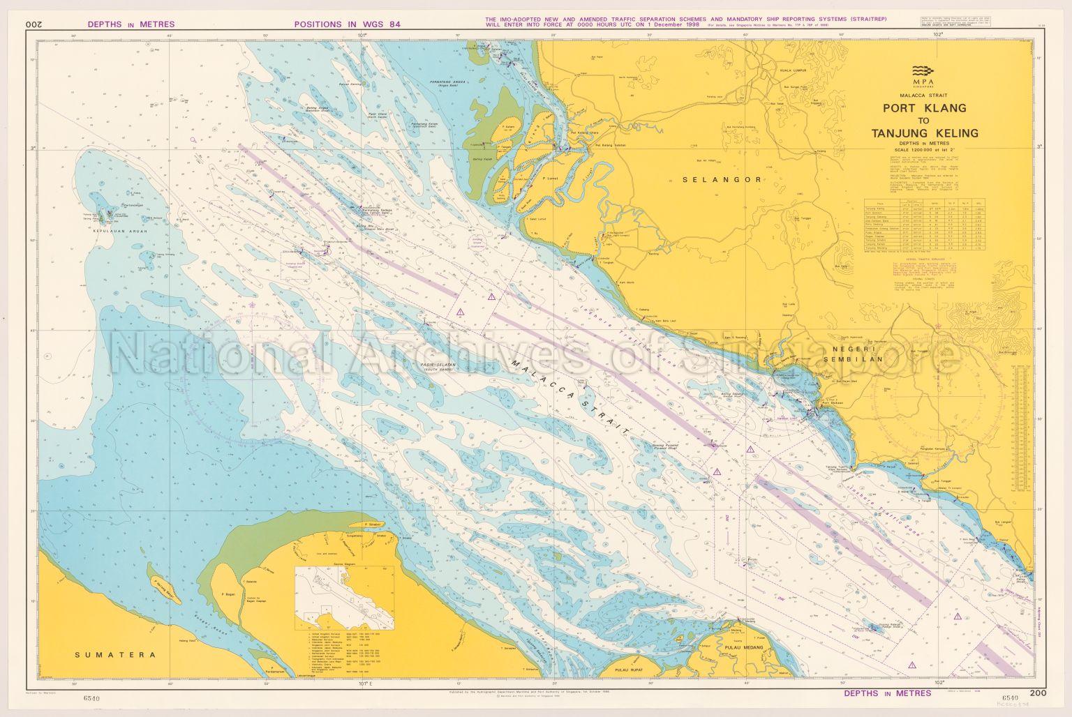 Malacca Strait. Port Klang To Tanjung Keling