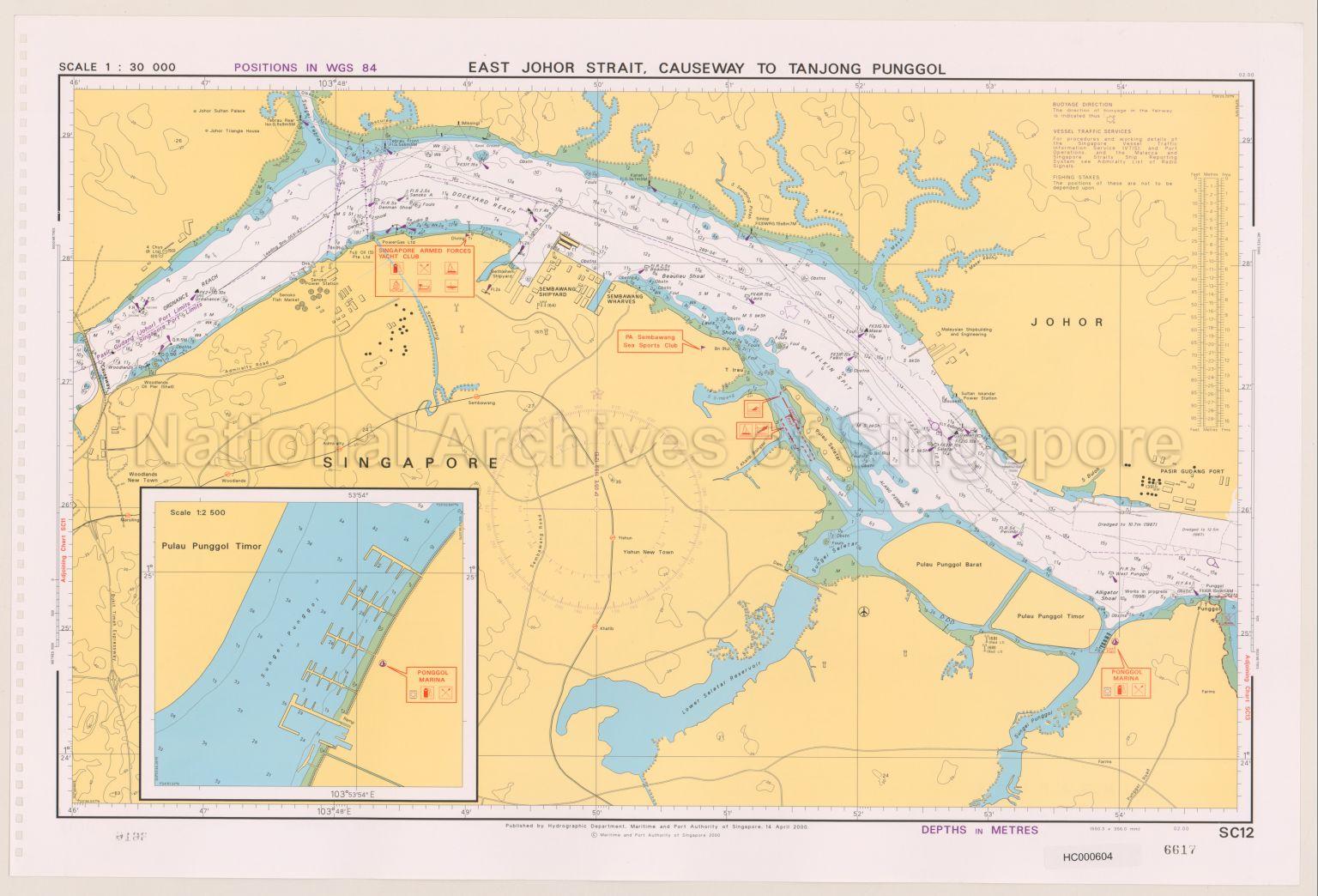 East Johor Strait, Causeway To Tanjong Punggol