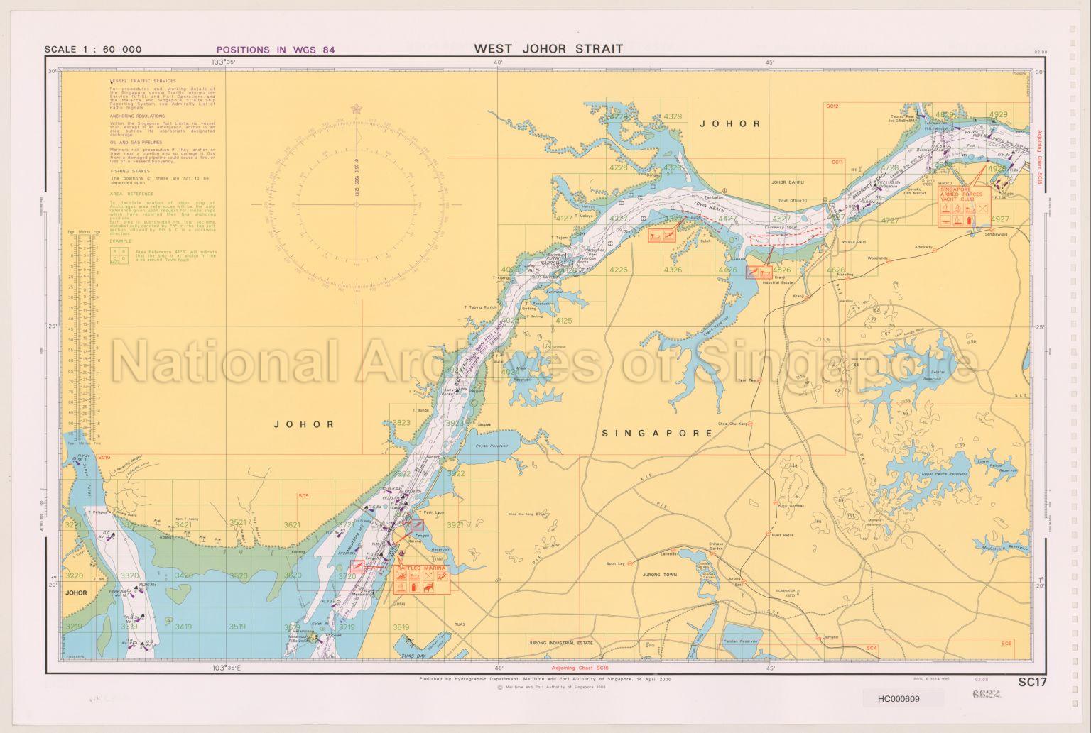 Singapore Strait And Adjacent Waterways. West Johor Strait