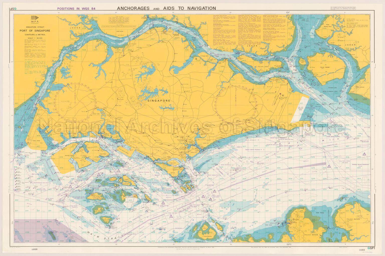 Singapore Strait. Port Of Singapore. Anchorages And Aids To  …