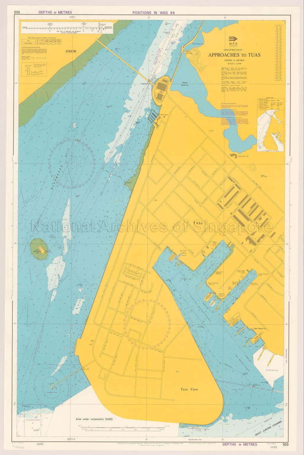 Singapore Strait. Approaches To Tuas