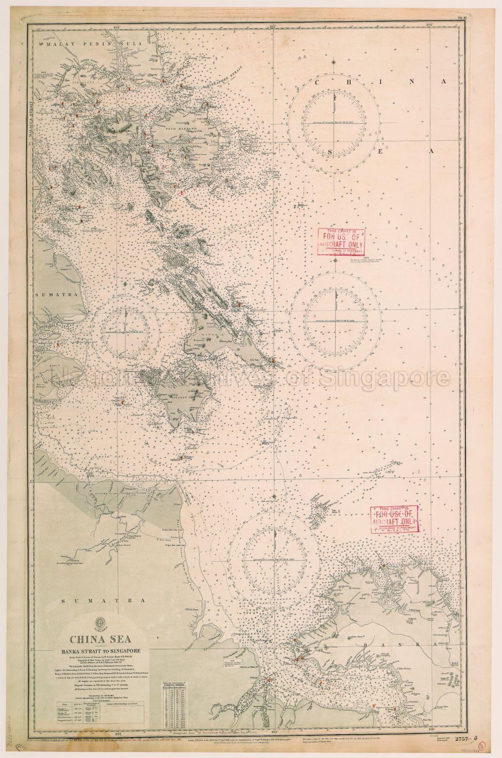 China Sea. Banka Strait To Singapore