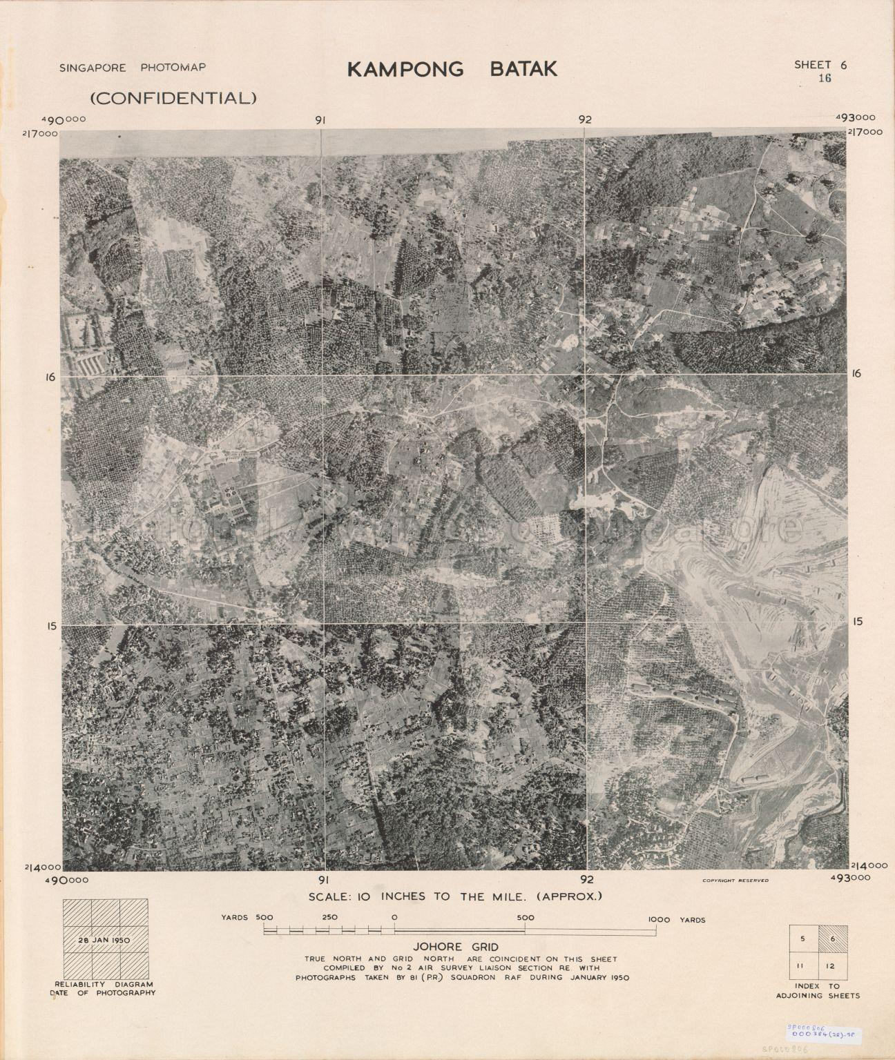 Singapore Photomap Kampong Batak