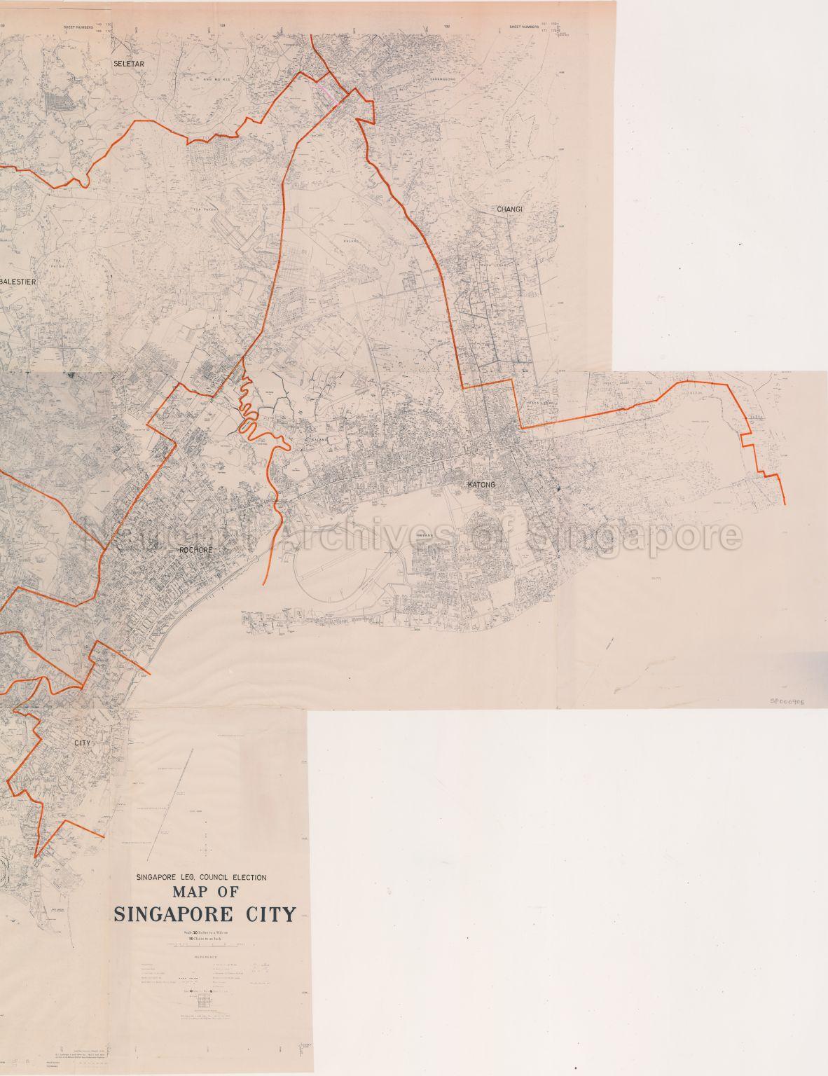Singapore Legislative Council election. Map of Singapore  …