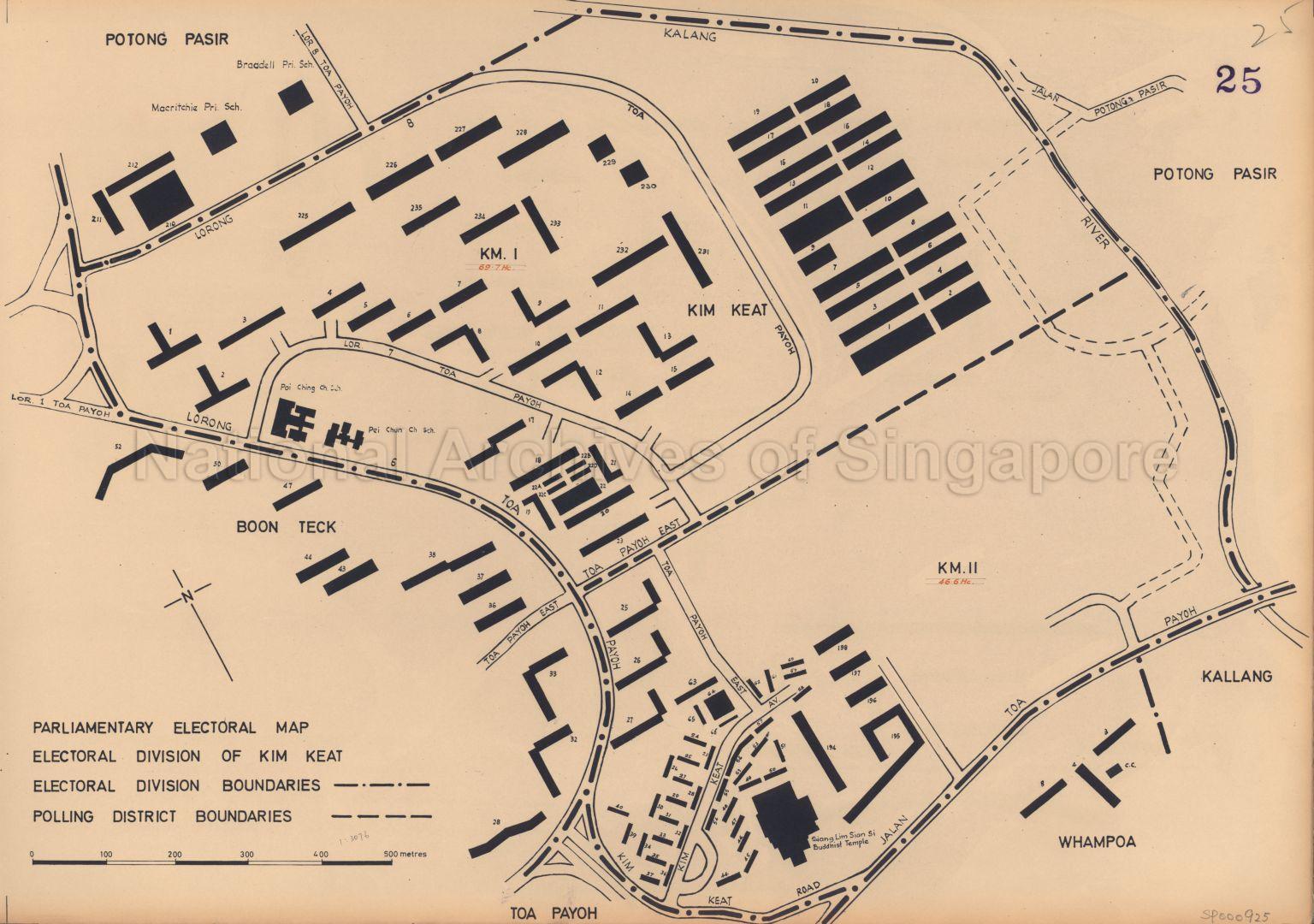 Parliamentary electoral Map. electoral Division of Kim Keat