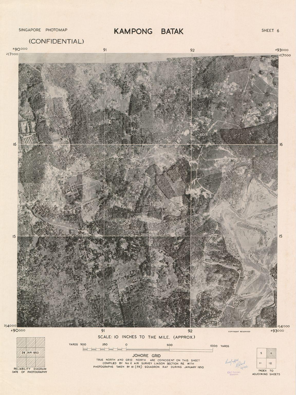 Singapore Photomap Kampong Batak