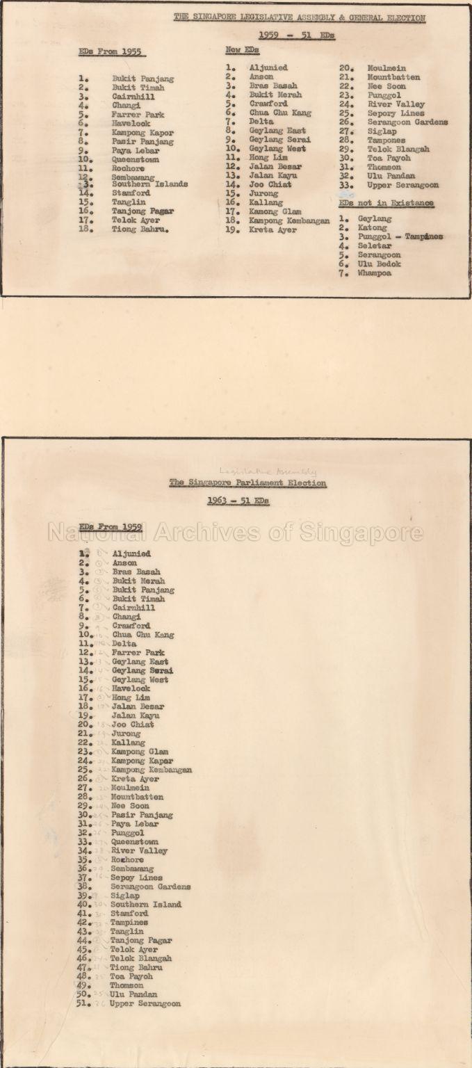 The Singapore Legislative Assembly and General election -  …