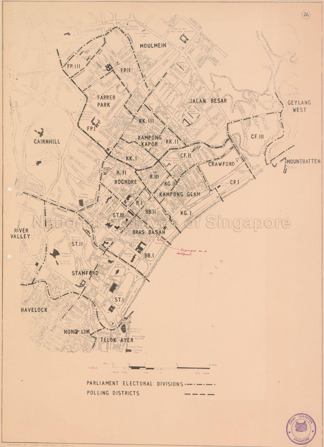 Parliament electoral Divisions (Map no.26) -  Bras Basah,  …