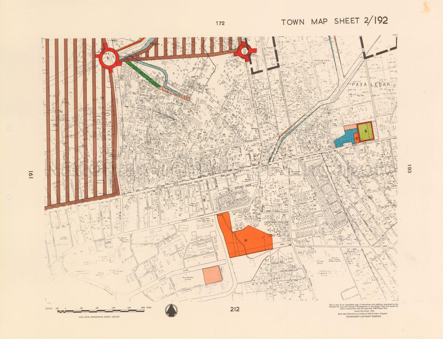 1958 Master Plan: Town Map Sheet 2/192
