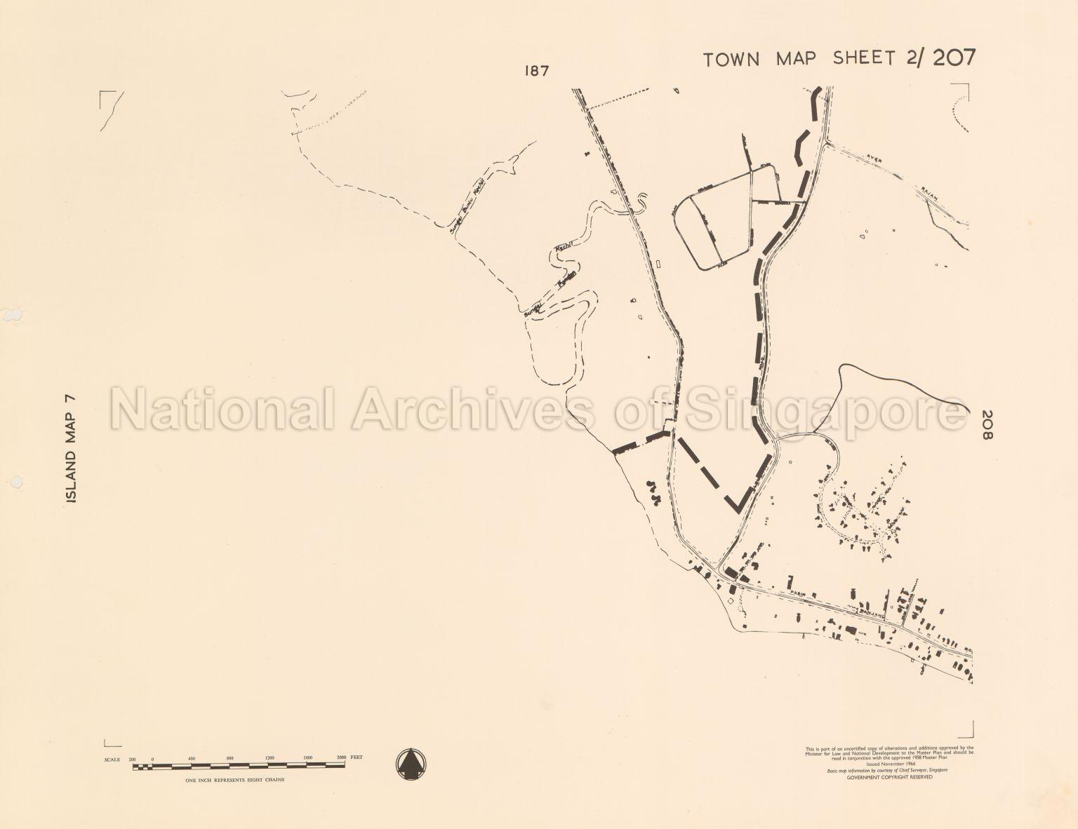 1958 Master Plan: Town Map Sheet 2/207