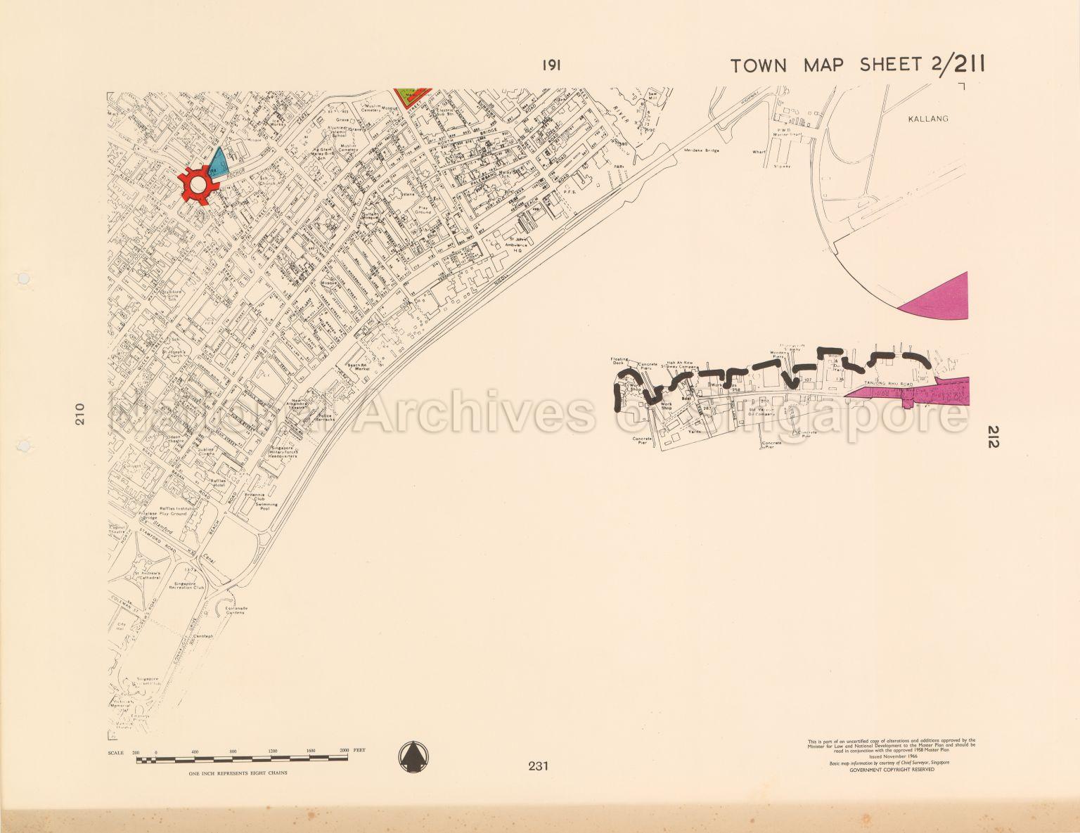 1958 Master Plan: Town Map Sheet 2/211
