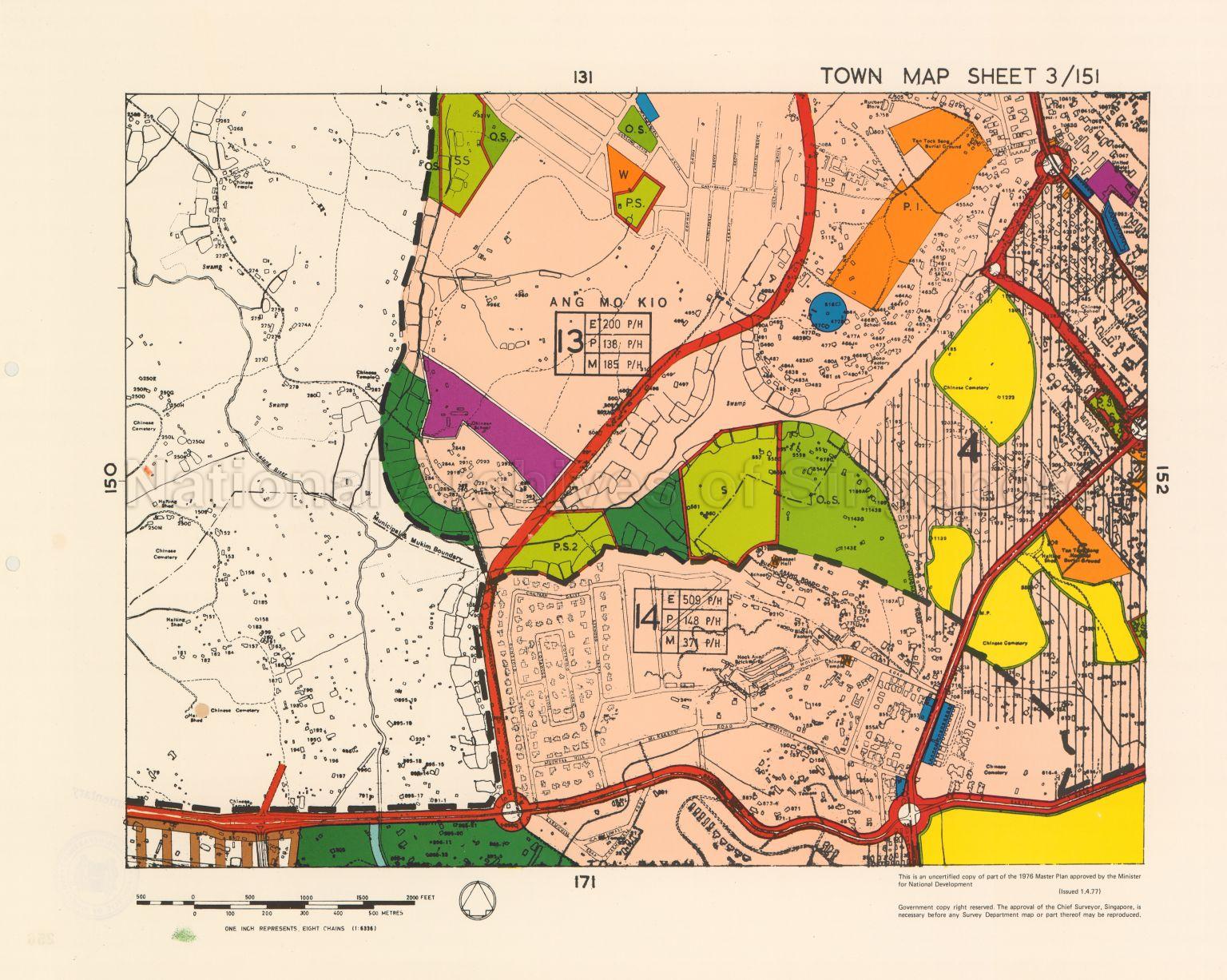 1976 Master Plan: Town Map Sheet 3/151