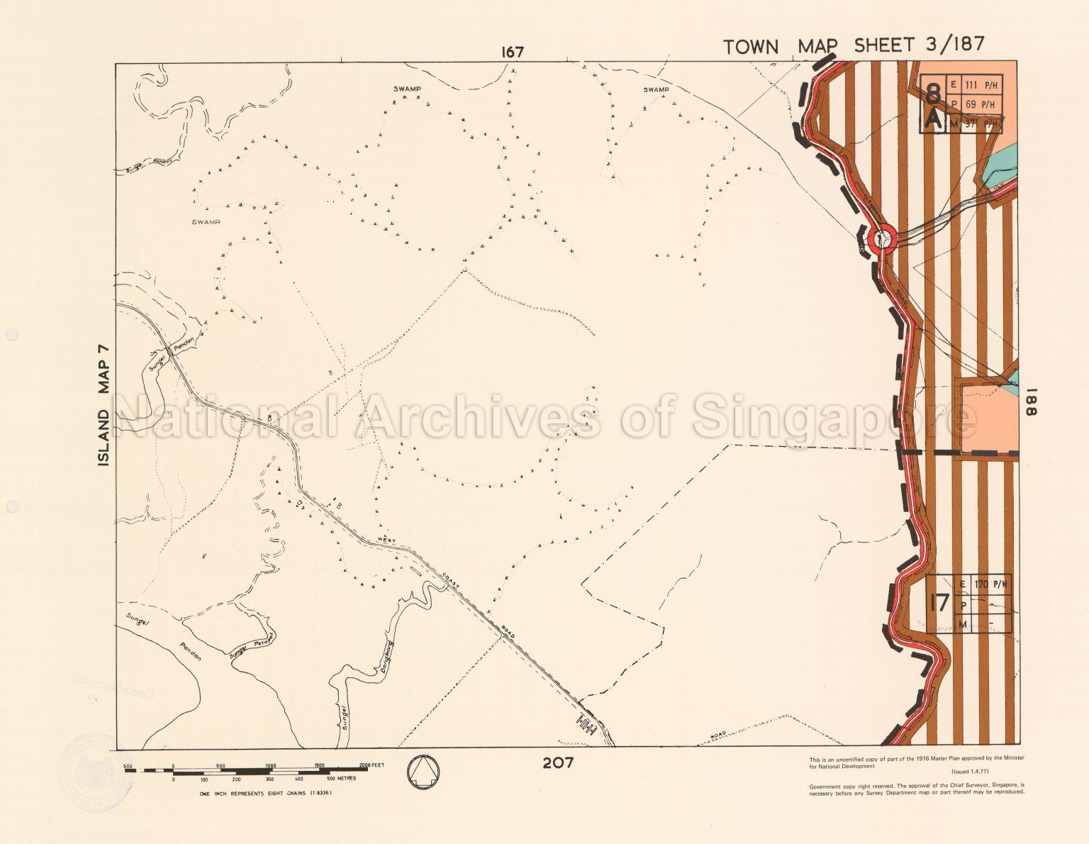 1976 Master Plan: Town map sheet 3/187
