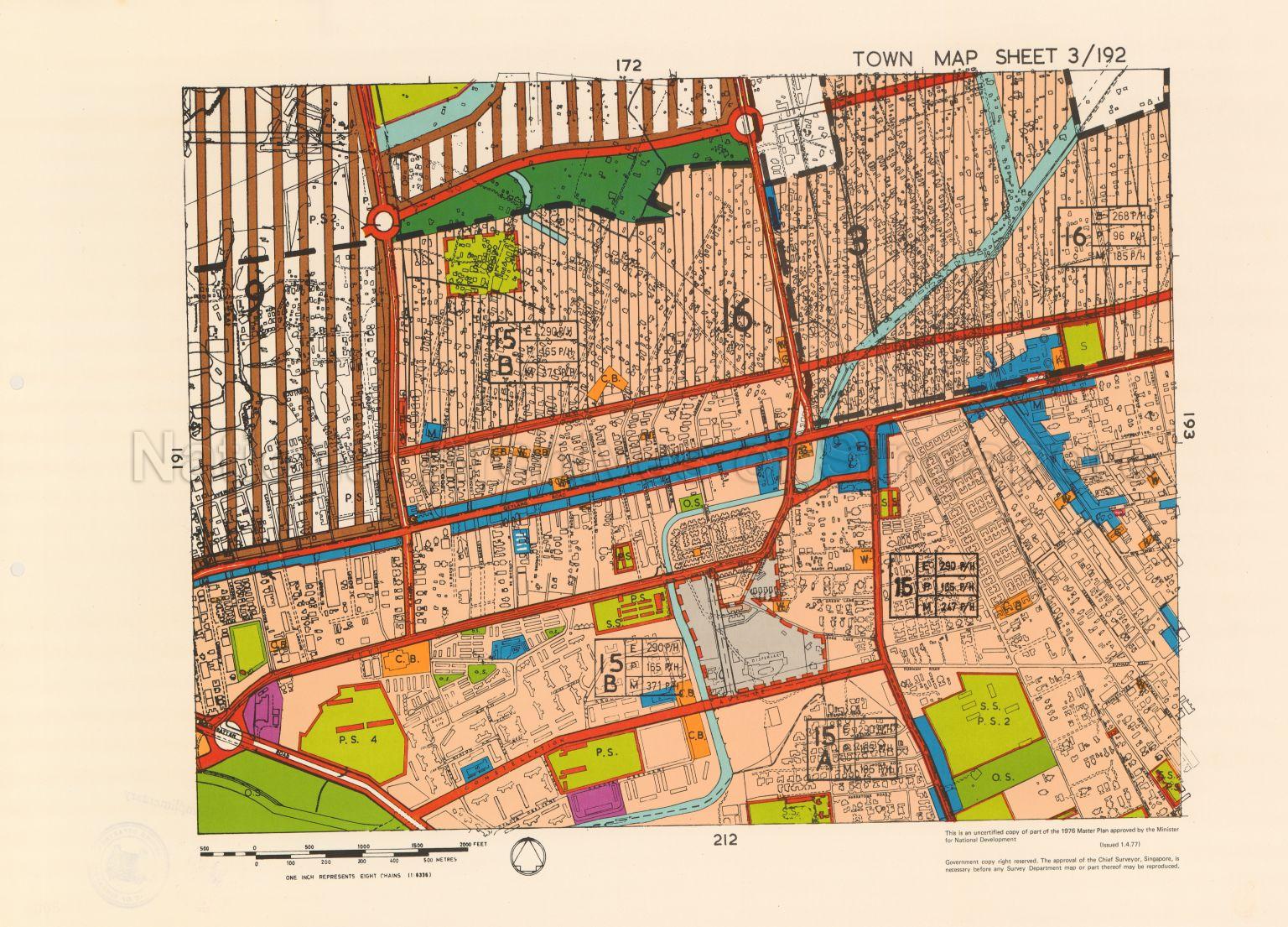 1976 Master Plan: Town map sheet 3/192