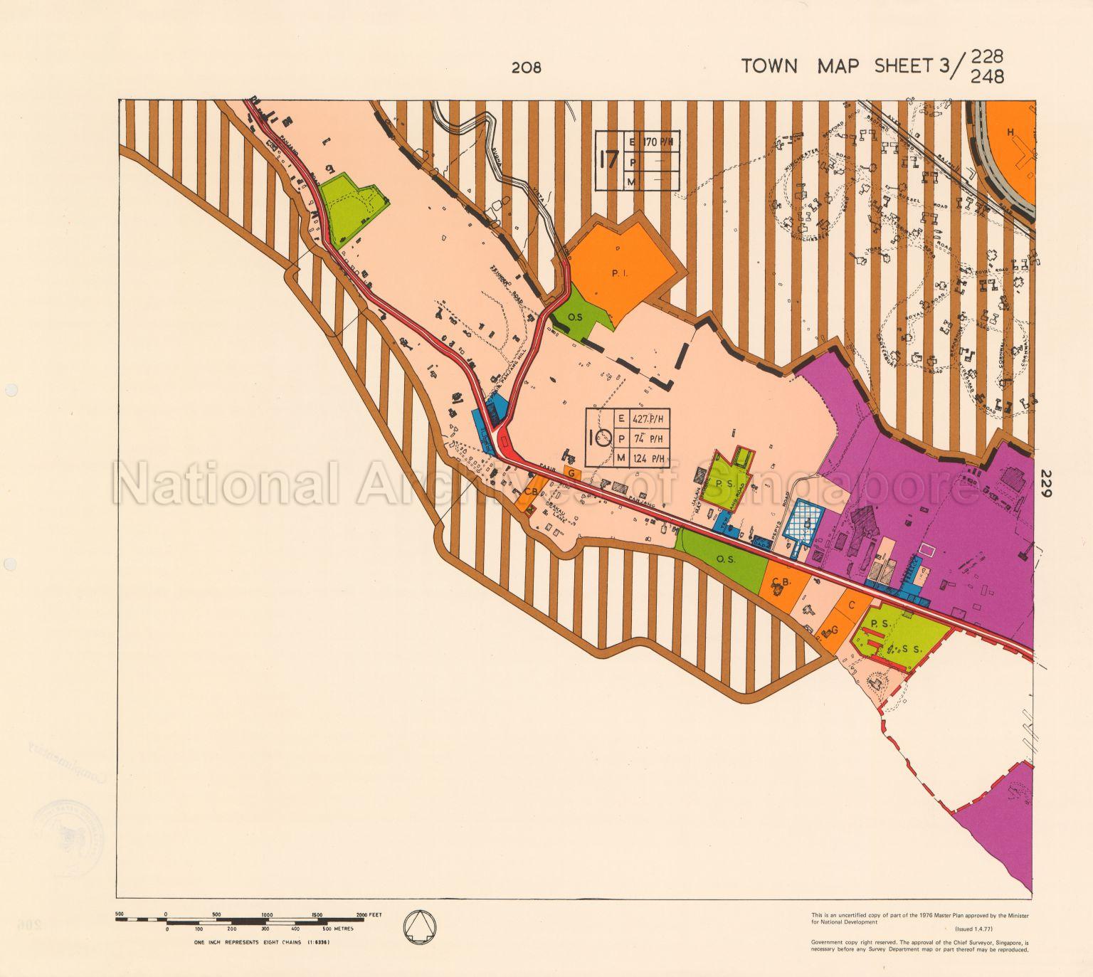 1976 Master Plan: Town map sheet 3/228/248