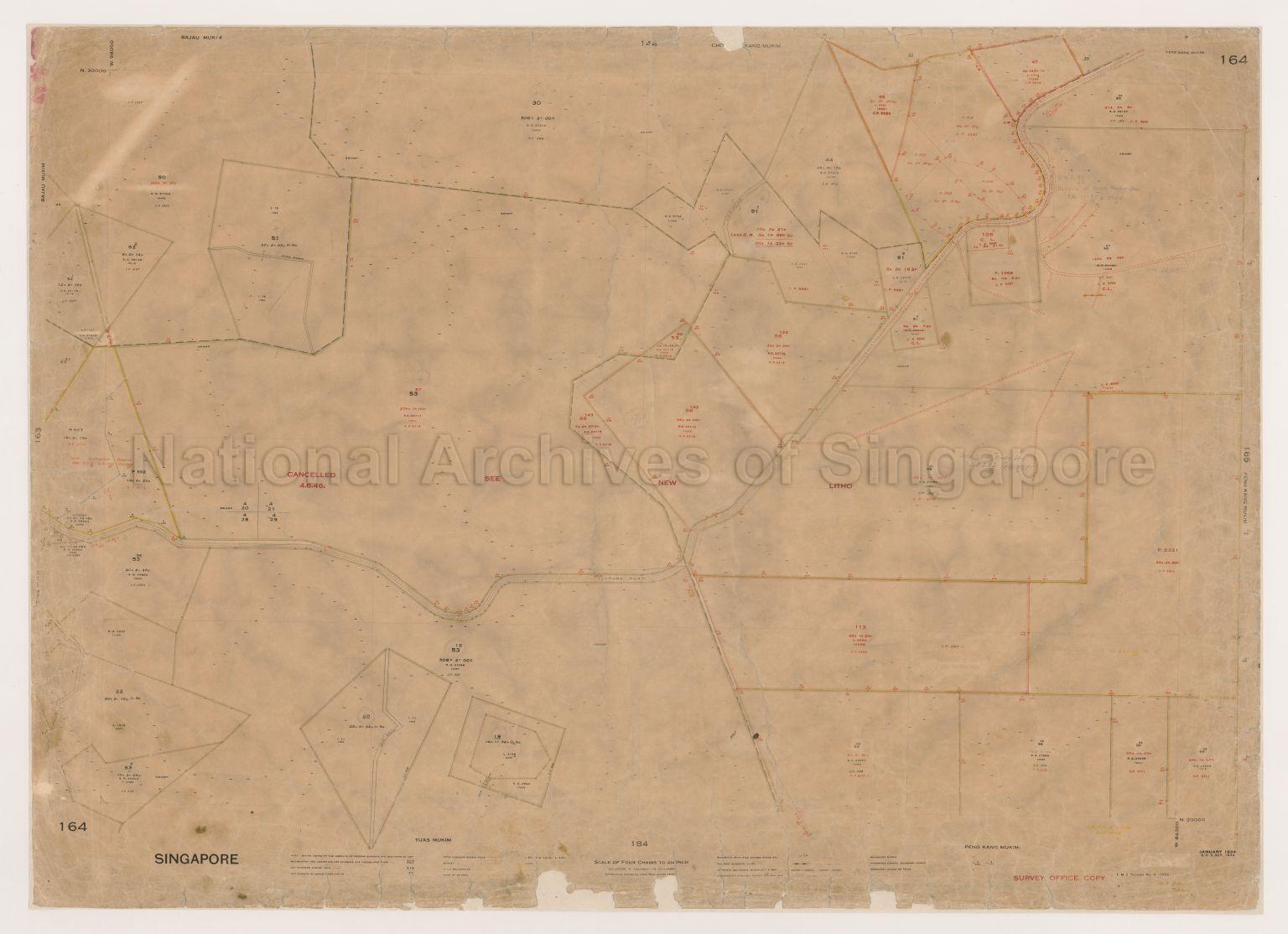 Singapore. Choa Chu Kang Mukim, Peng Kang Mukim, Tuas Mukim
