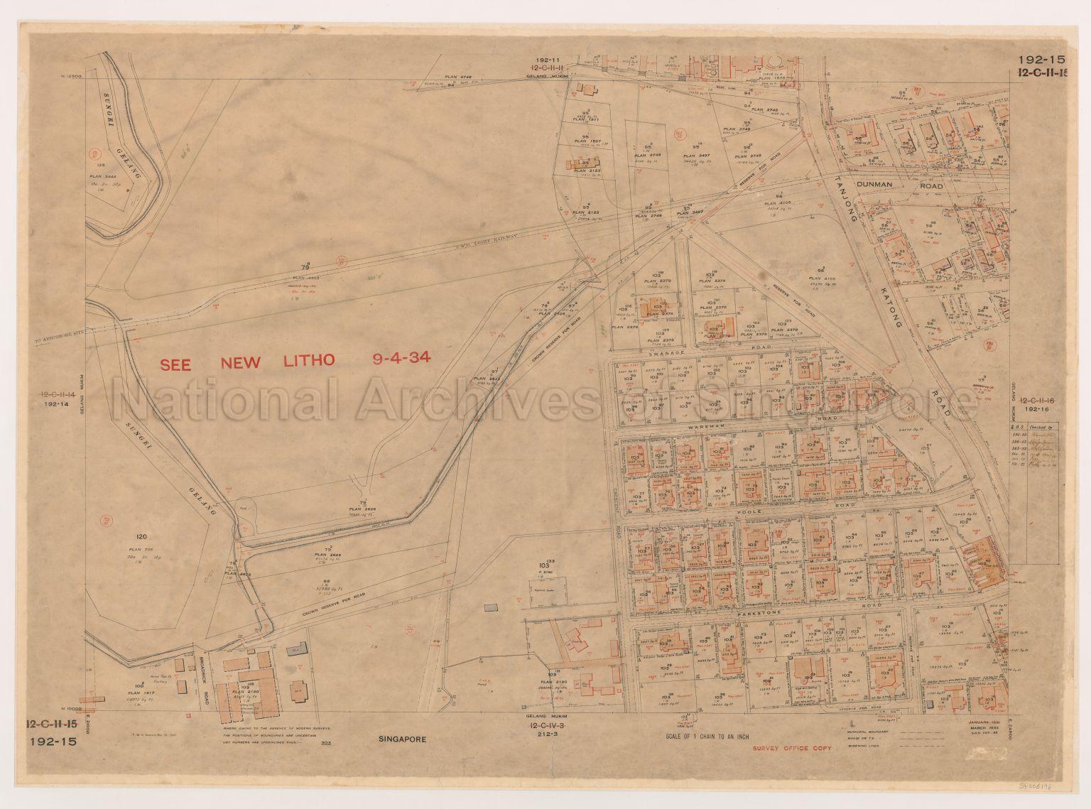 Singapore. Gelang Mukim (Geylang Mukim)