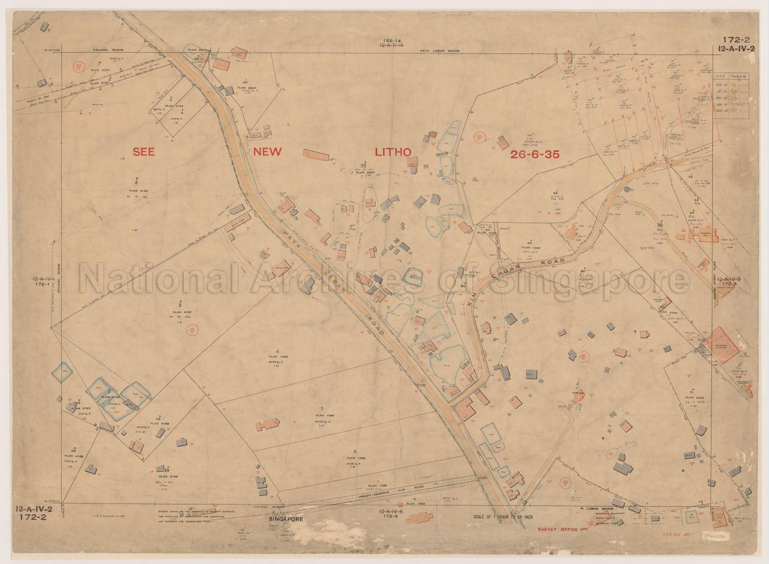 Singapore. Kalang Mukim (Kallang Mukim), and Paya Lebar  …