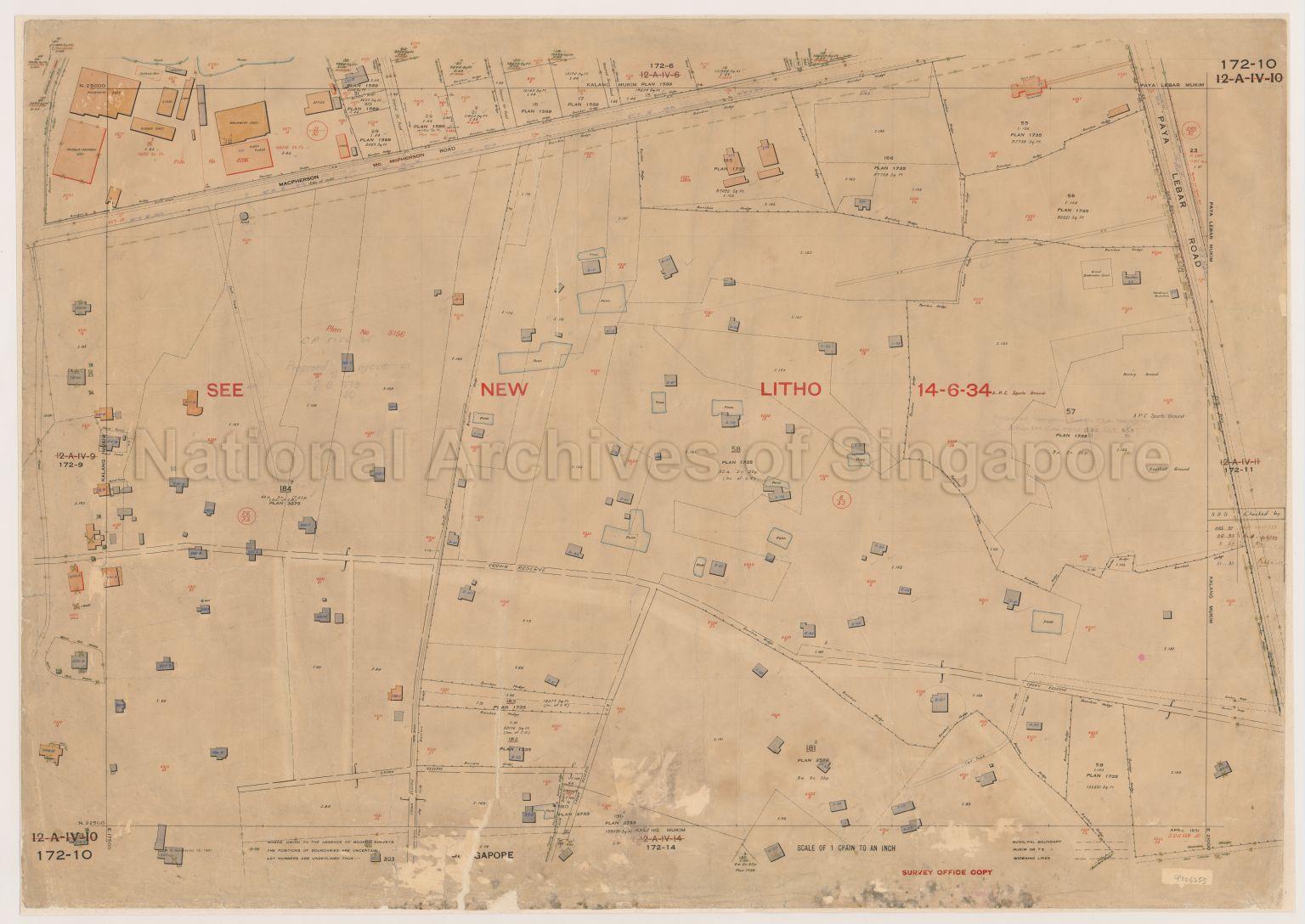 Singapore. Kalang Mukim (Kallang Mukim), and Paya Lebar  …