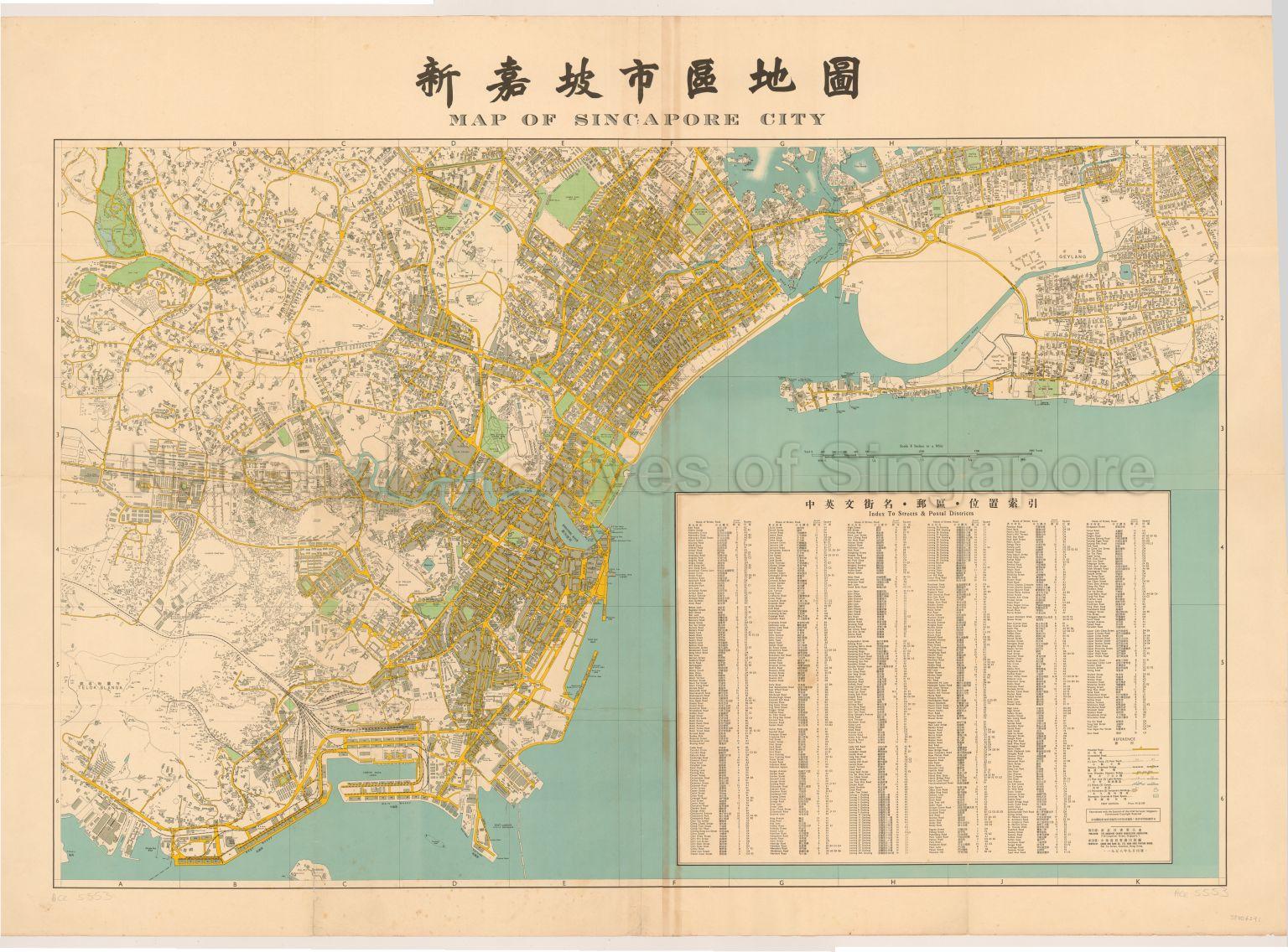 Map of Singapore City