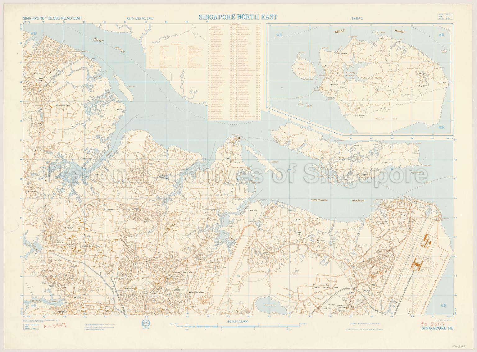 Singapore Road Map - North East