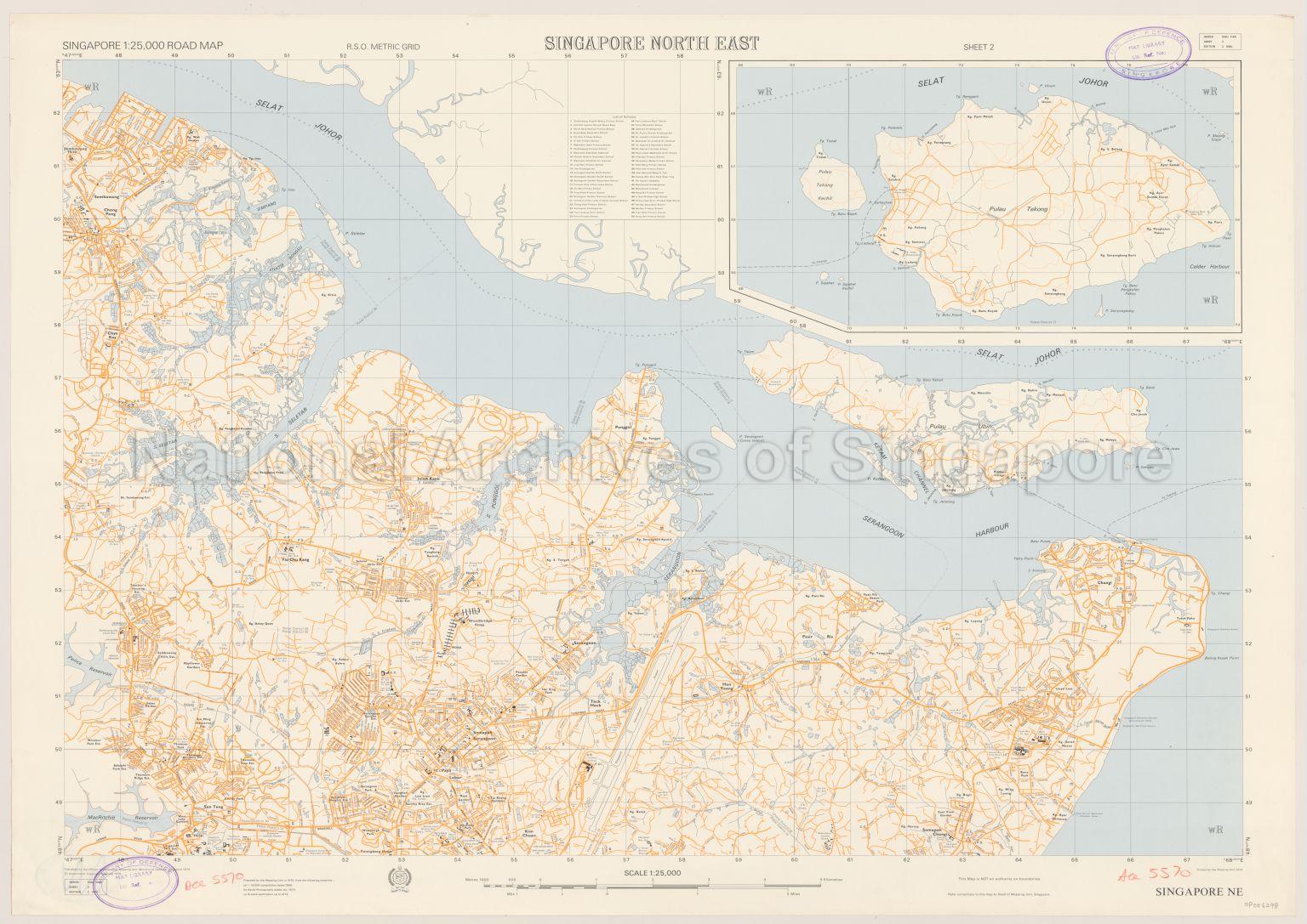 Singapore Road Map - North East