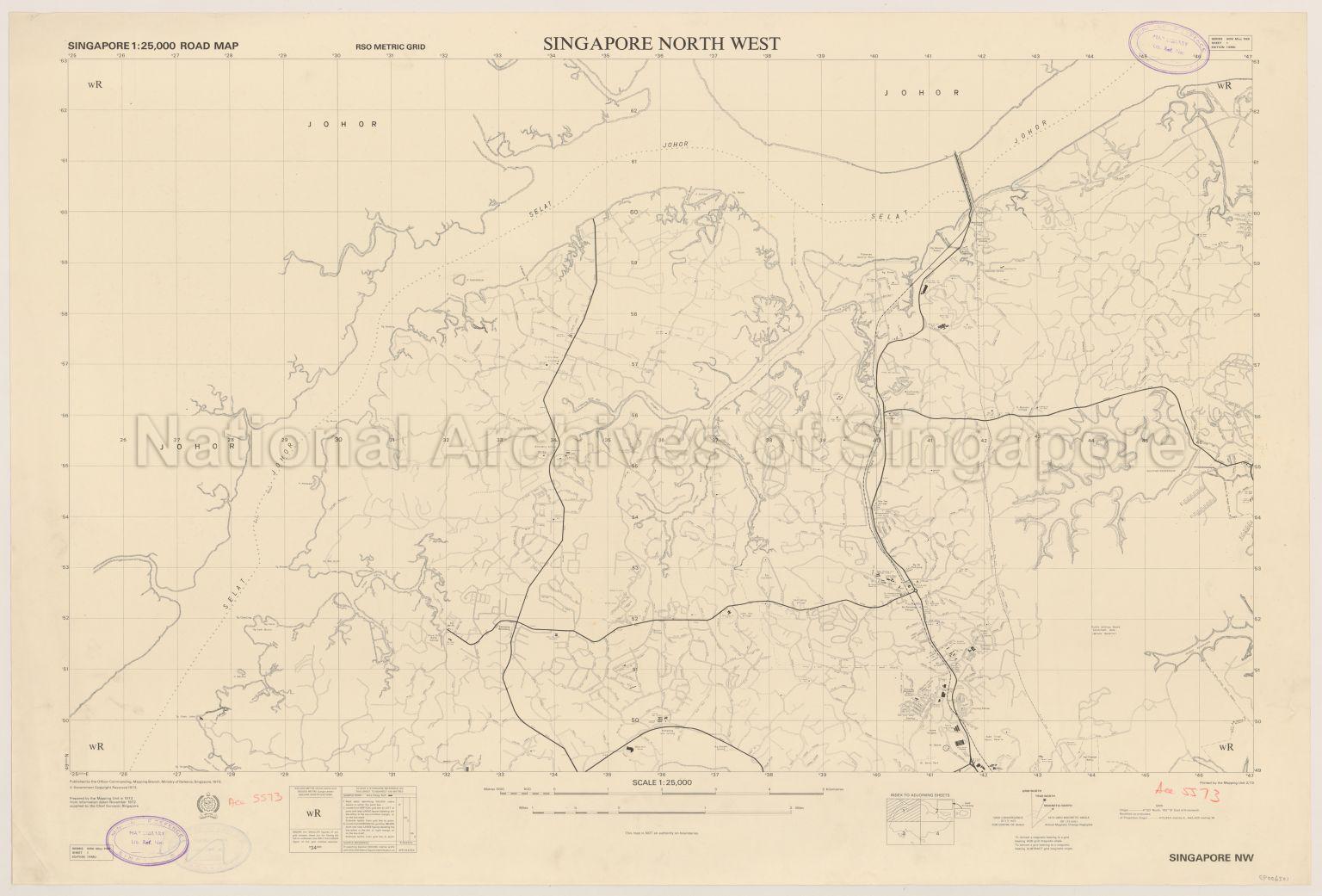 Singapore Road Map - North West