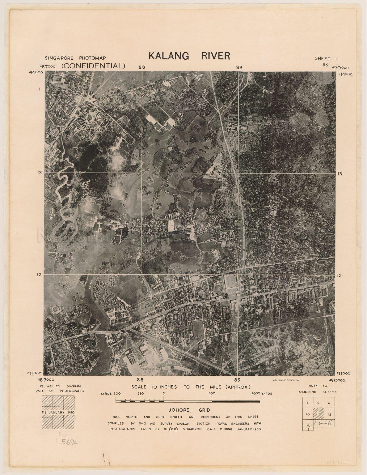 Singapore Photomap Kalang River (Kallang River)