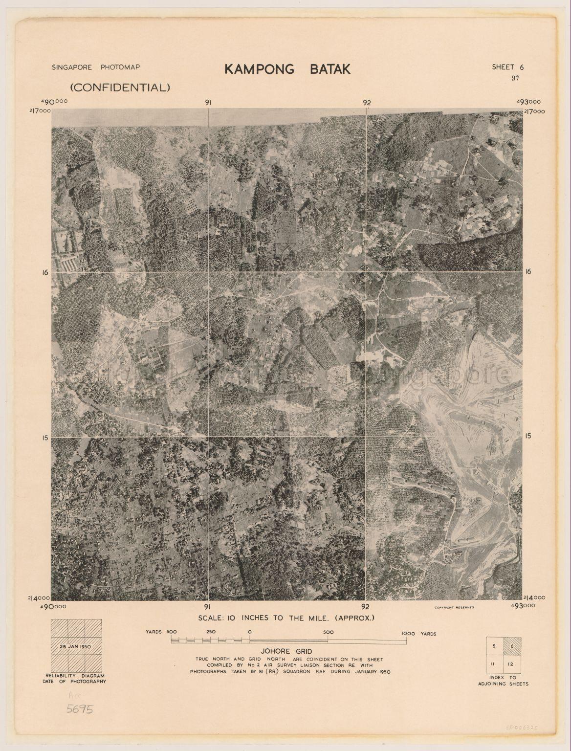 Singapore Photomap Kampong Batak