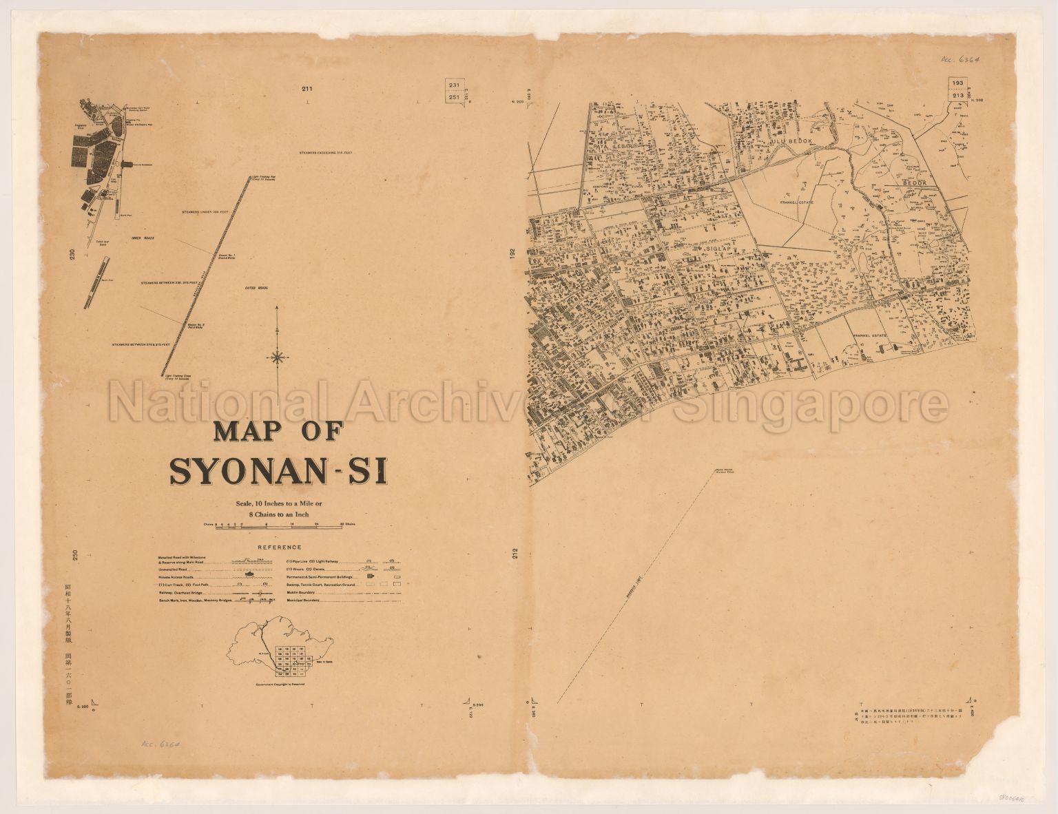 Map of Syonan-Si