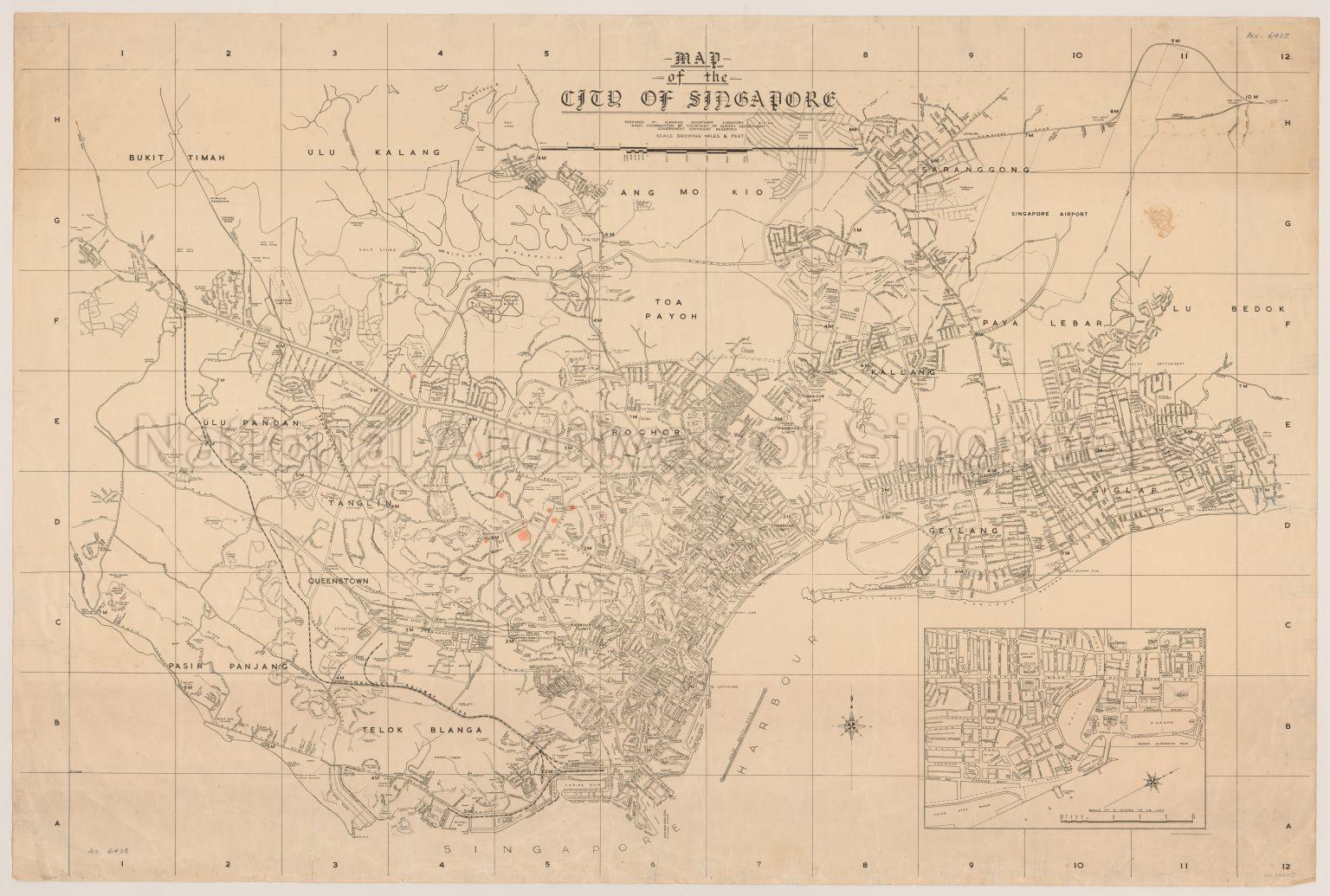 Map Of The City Of Singapore