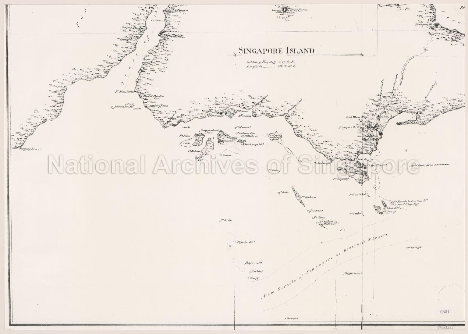 Plan Of The Island Of Singapore Including The New British  …