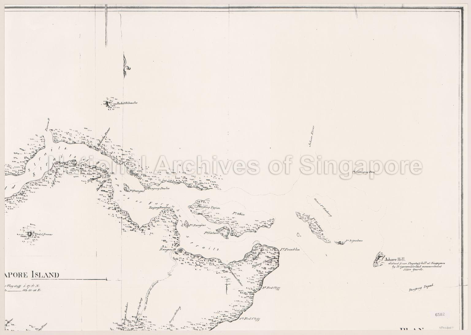 Plan Of The Island Of Singapore Including The New British  …