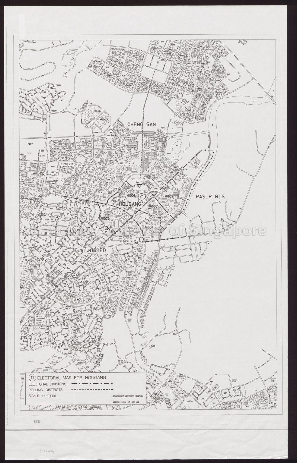 (11) Electoral Map for Hougang
