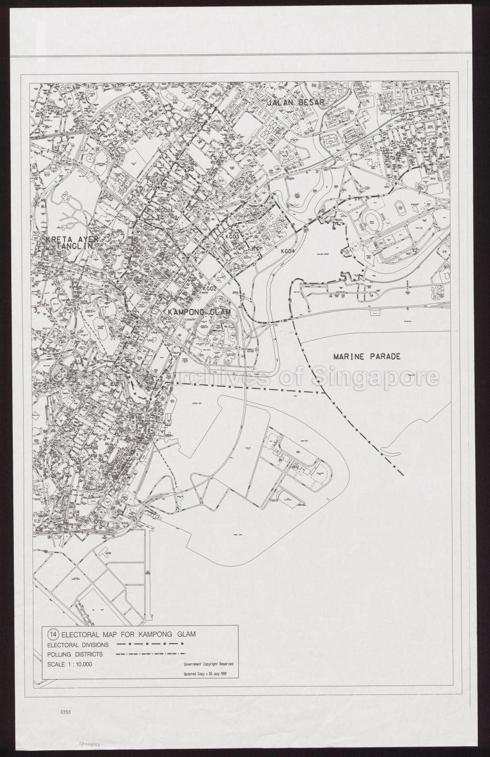 (14) Electoral Map for Kampong Glam