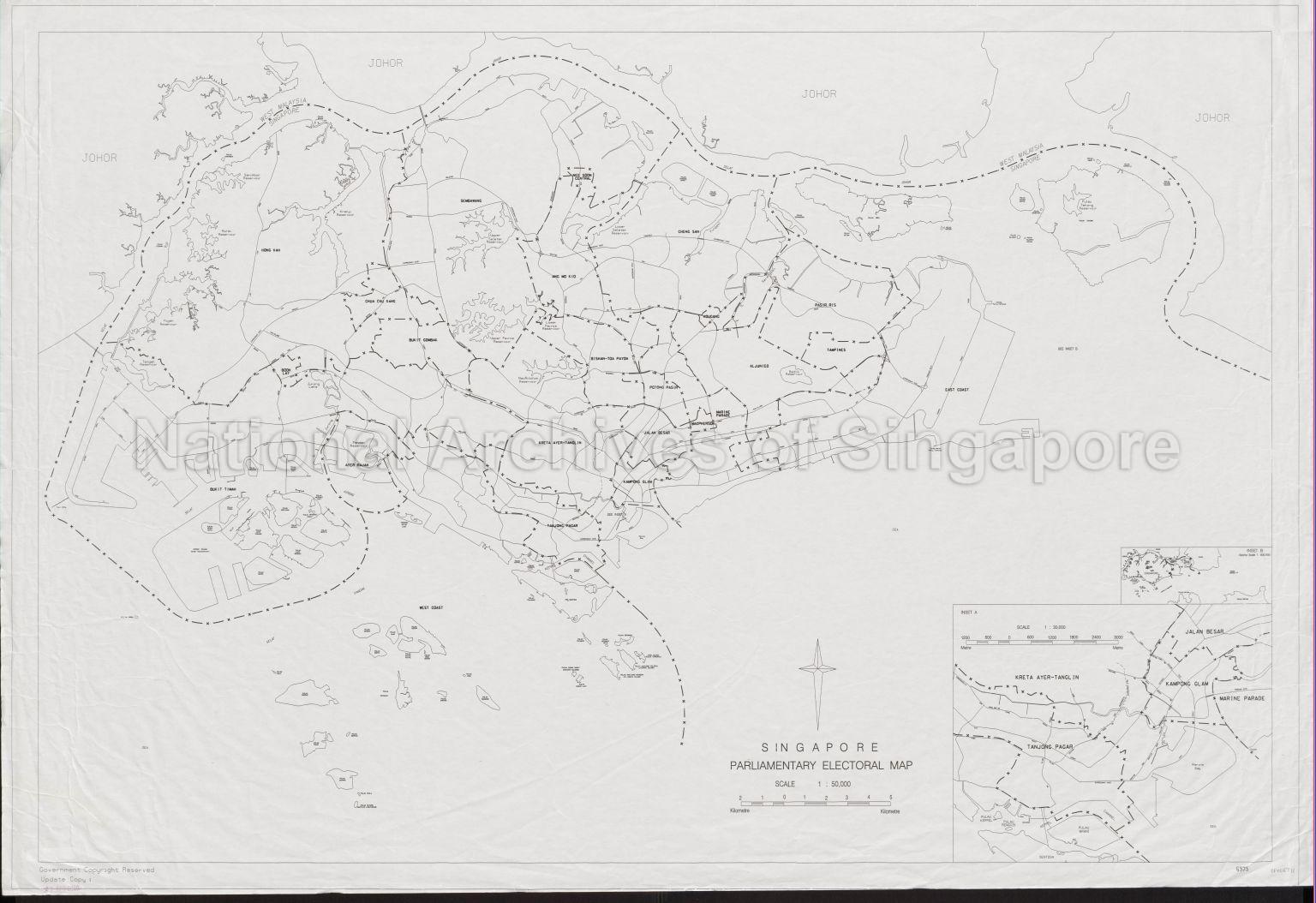 Singapore Parliamentary electoral Map