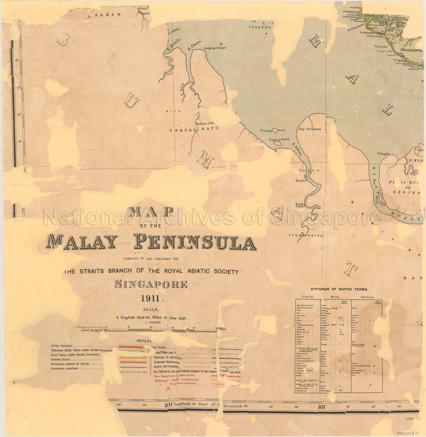 Map of the Malay Peninsula