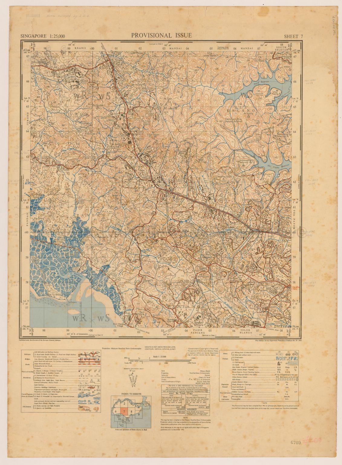 Singapore. Provisional Issue (Kranji, Mandai, South Seletar …