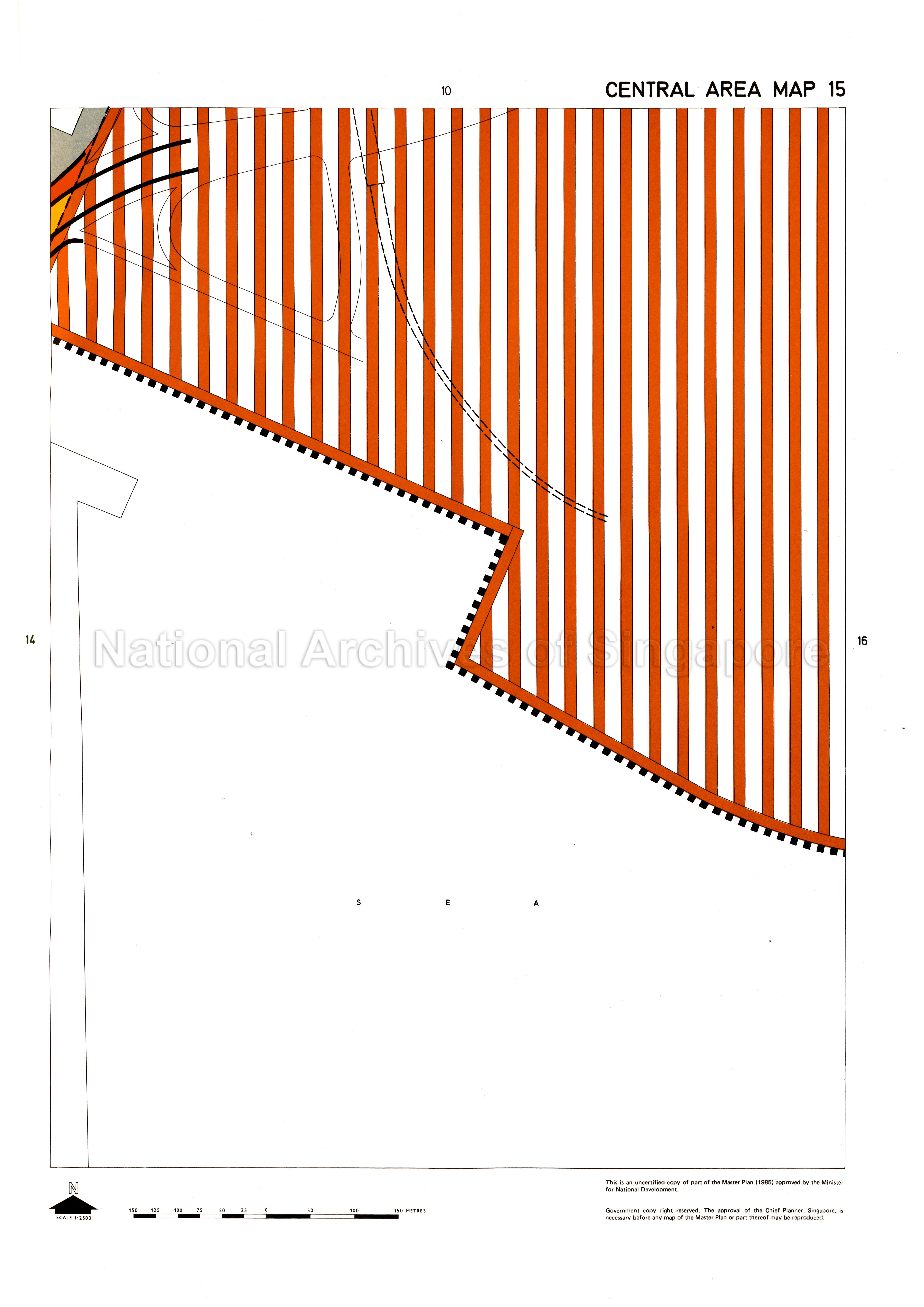 Master Plan 1985: Central Area Map 15
