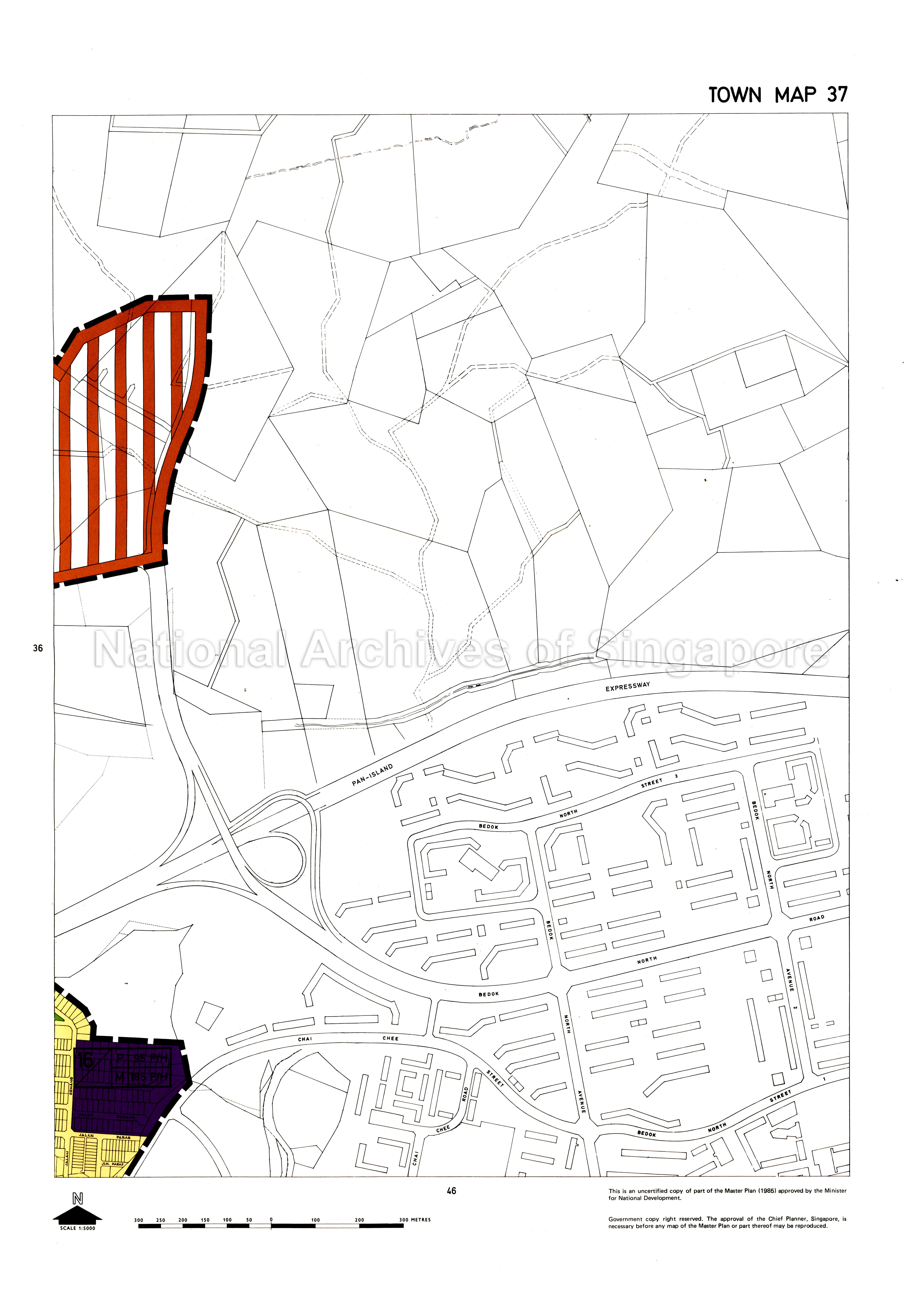 Master Plan 1985: Town Map 37